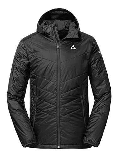 Schöffel Herren Hybrid Jacket Stams M, wasserabweisende, atmungsaktive Outdoorjacke, Funktionsjacke mit 4D BODY MAPPING und recycelter Wattierung, black, 50 im Sale